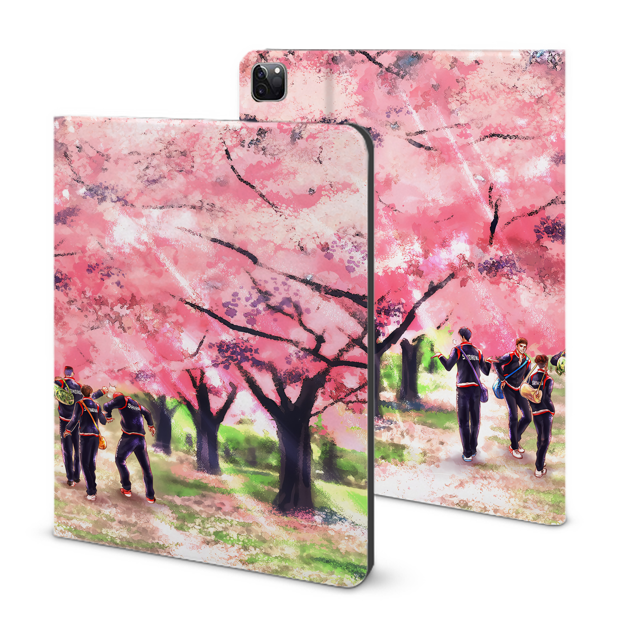 （画像用） SLAM DUNK／スラムダンク IPad ケース ブック型 PUレザー TPU 耐衝撃 軽量 薄型 ペン収納なし 全面保護 IPad 各モデル対応